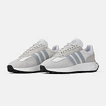 Кросівки Adidas Retropy E5 White Blue / Адідас Ретропі Е5 Білі з Блакитним, фото 5