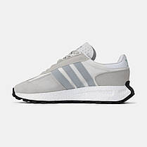 Кросівки Adidas Retropy E5 White Blue / Адідас Ретропі Е5 Білі з Блакитним, фото 4