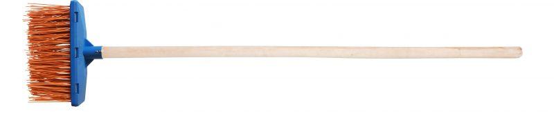 Мітла пластмасова плоска (з дерев'яним держаком), Леміра, Арт.40043, фото 1