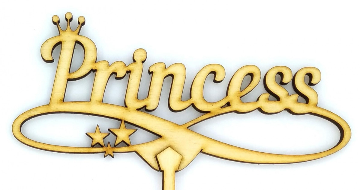 Топпер дерев'яний "Princess" 1 шт.