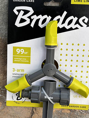 Зрошувач обертовий 3-ріжковий 6102 LIME, фото 2