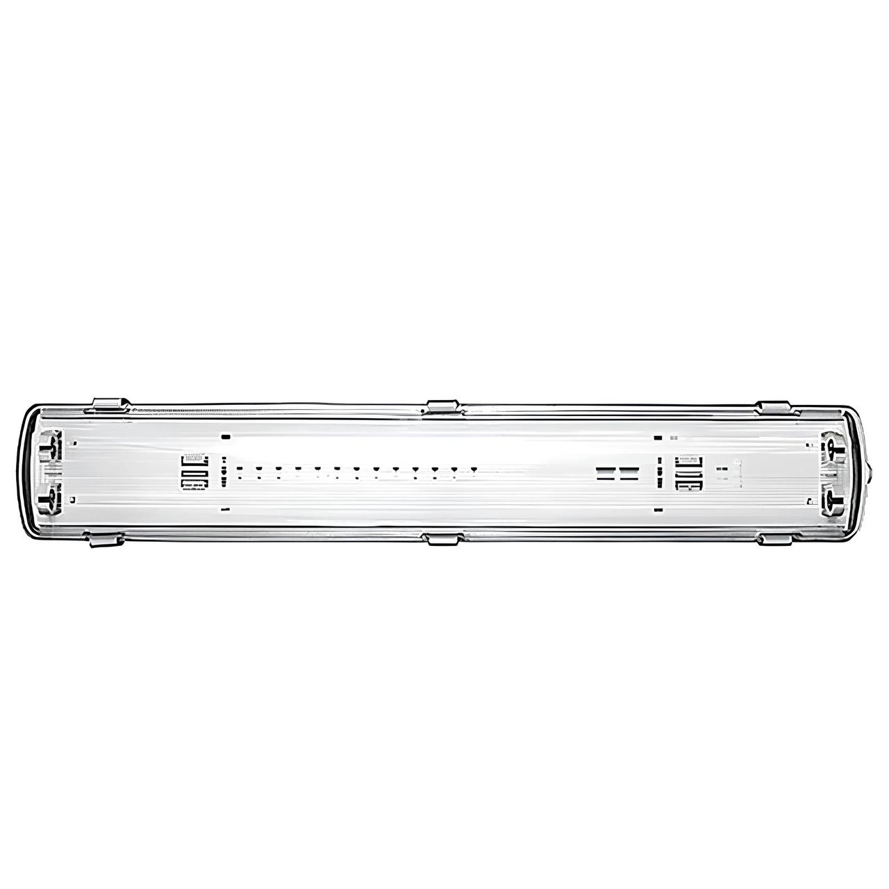 Світильник-балка під дві LED лампи Т8 настінно-стельовий G13 ІР65 Lebron L-2*600 мм