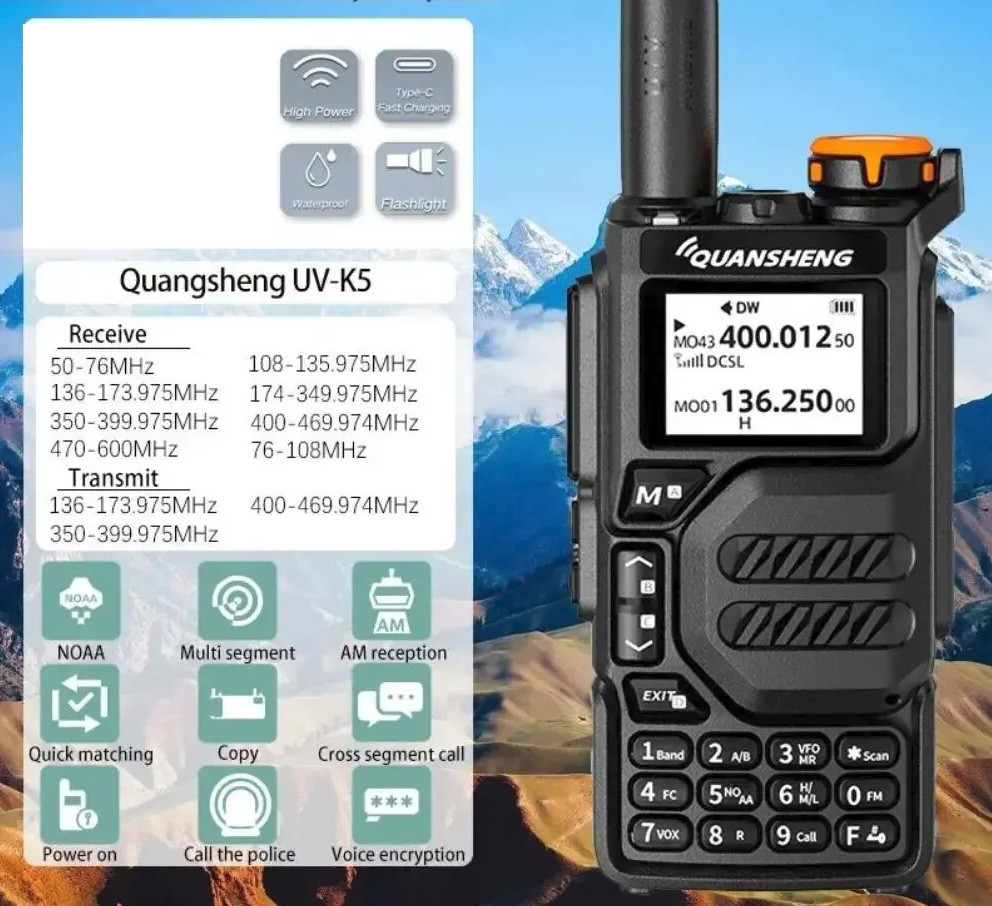 Quansheng UV K5 + Спектрометр, S-метр і SSB, фото 1