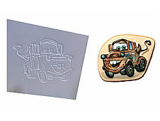 Вырубка + трафарет "Тачки Мэтр"