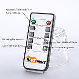 Без полум'яні мерехтливі свічки (2 шт.) Світлодіодні свічки-стовпи на батарейках Пластикові свічки для домашнього декору, фото 4