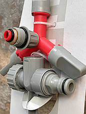 Зрошувач обертовий 3-ріжковий на металевому кілку 0055, фото 3