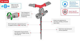 Зрошувач обертовий 3-ріжковий на металевому кілку 0055, фото 4