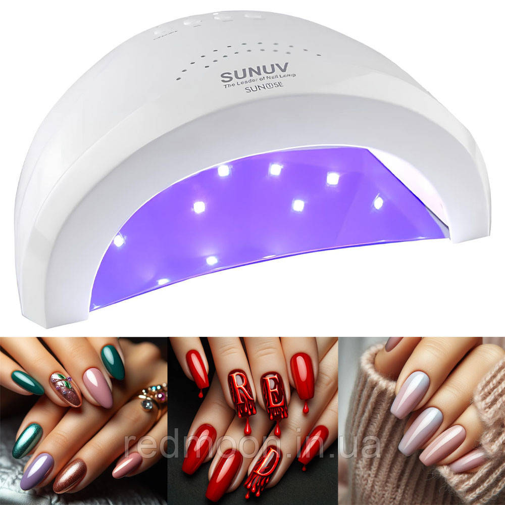 Лампа для манікюру 36W, SUNUV LED+UV SUN 1 SE / Лампа для гель лаку / УФ лампа для сушіння нігтів, фото 1