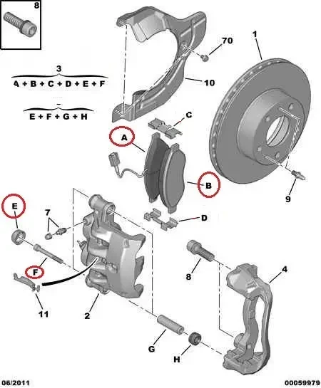 Гальмівні колодки передні R15 на Fiat Ducato 250, Peugeot Boxer 3, Citroen Jumper 3 (2006-2014), 77366017, фото 1