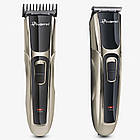 Машинка для стрижки волосся, 4 насадки GM-6069 / Акумуляторна машинка для стрижки / Чоловічий тример, фото 3