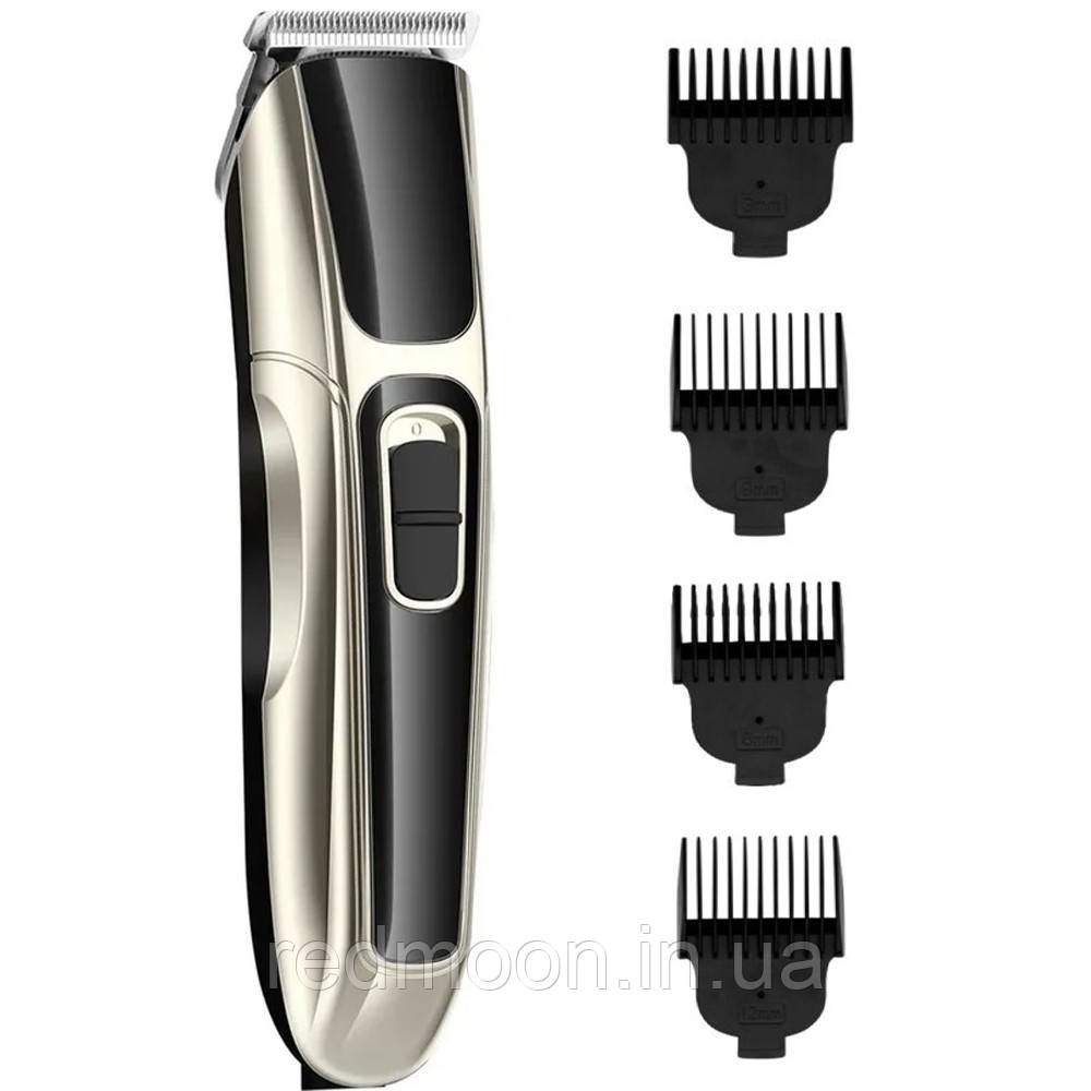 Машинка для стрижки волосся, 4 насадки GM-6069 / Акумуляторна машинка для стрижки / Чоловічий тример