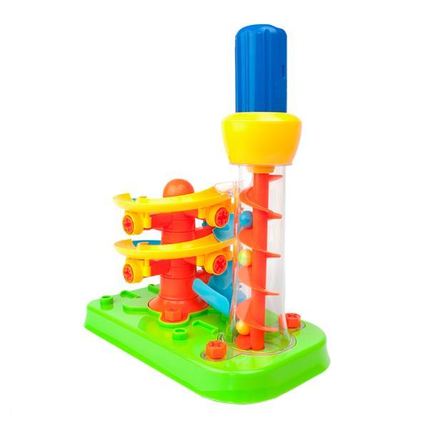 Набір для складання Edu-Toys Гірка-спіраль з інструментами 55 деталей JS022