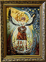 Картина з бурштину " Крила України " 20*30 см