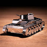 Колекційна модель-конструктор Metal Time Pz.Kpfw. II танк MT060, фото 4