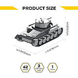Колекційна модель-конструктор Metal Time Pz.Kpfw. II танк MT060, фото 9