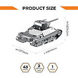 Колекційна модель-конструктор Metal Time P 26/40 танк World of Tanks MT062, фото 4