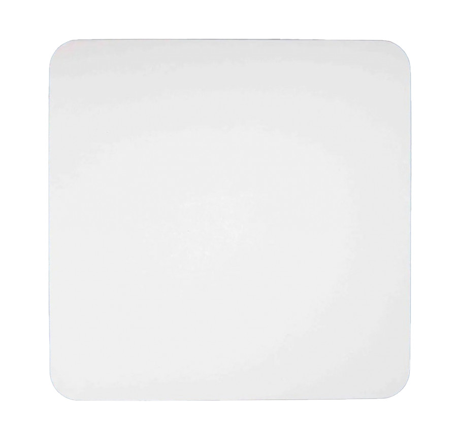 Квадратна основа ДВП 25*25 см, Біла з закругленими краями (1 шт)