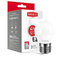 LED лампа Maxus G45 F 4W 220V E27 (1-LED-549)