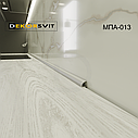 Алюмінієвий плінтус / мініплінтус МПА-013, Срібло, фото 4