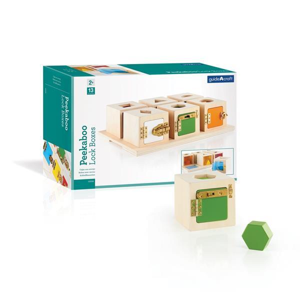 Сортер Guidecraft Manipulatives Коробочки з геометричними фігурами G5058