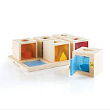 Сортер Guidecraft Manipulatives Коробочки з геометричними фігурами G5058, фото 4