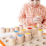 Дерев'яний сортер Guidecraft Manipulatives Кольорові циліндри G6734, фото 5