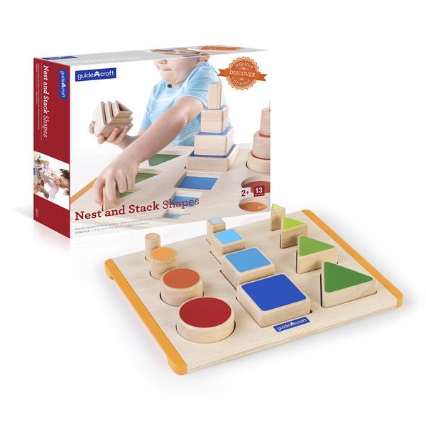 Дерев'яний сортер Guidecraft Manipulatives Фігури і розміри G6737