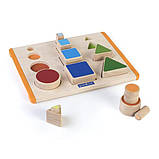 Дерев'яний сортер Guidecraft Manipulatives Фігури і розміри G6737, фото 4