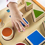 Дерев'яний сортер Guidecraft Manipulatives Фігури і розміри G6737, фото 5