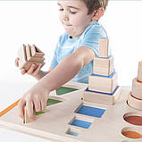 Дерев'яний сортер Guidecraft Manipulatives Фігури і розміри G6737, фото 6
