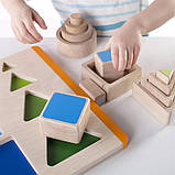 Дерев'яний сортер Guidecraft Manipulatives Фігури і розміри G6737, фото 8