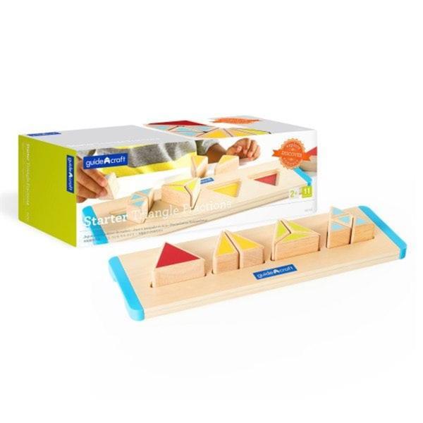 Дерев'яний пазл-сортер Guidecraft Manipulatives Частини трикутника G6745