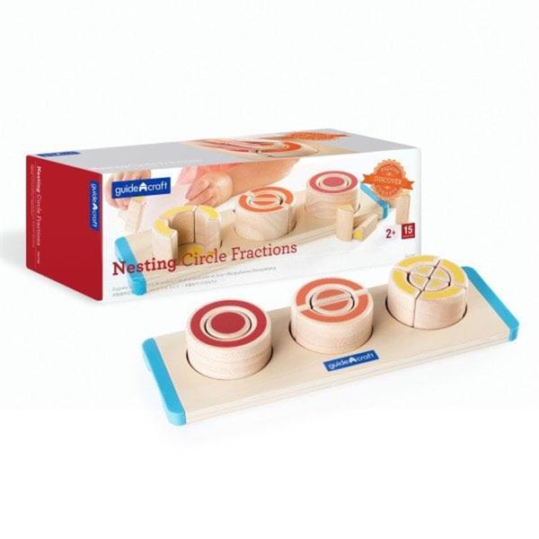 Дерев'яний пазл-сортер Guidecraft Manipulatives Сегменти круга G6746