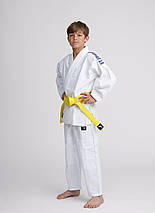 Кімоно для дзюдо дитяче з поясом біле бавовна поліестер Ippon Gear Nxt White щільність 335 гр/м.кв. (160 см), фото 6