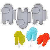 Форма для льодяників Among us з 3х