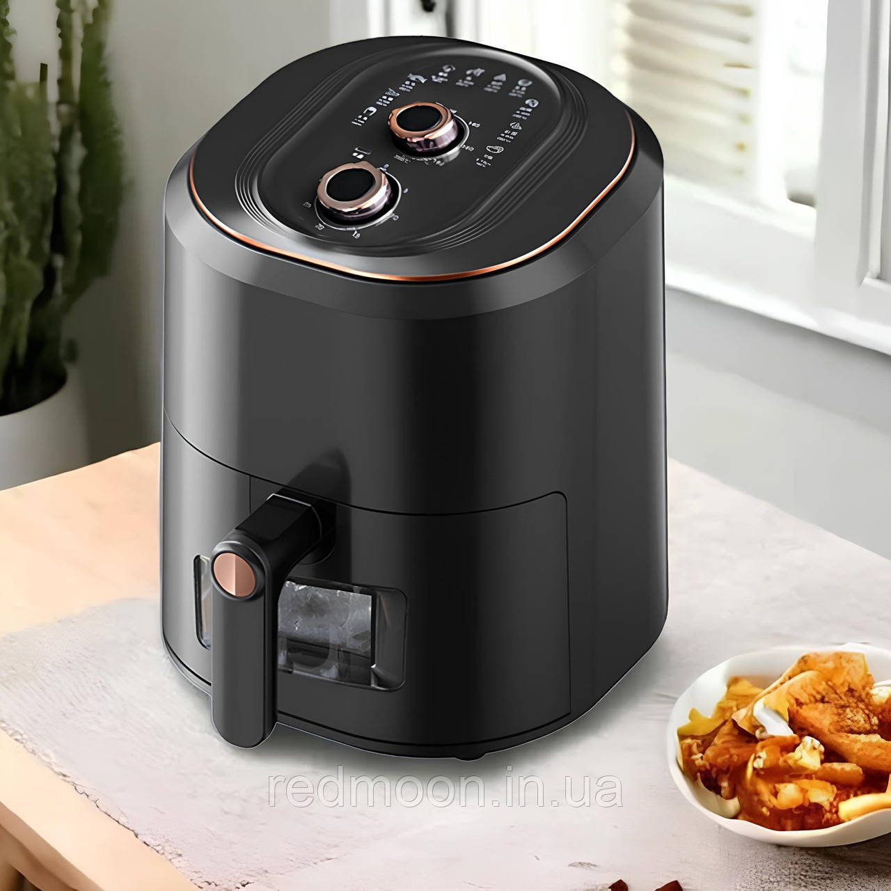 Електричний аерогриль для кухні 7,5л, 1400W, A0-2 / Аерофритниця безмасляна / Фритюрниця без олії