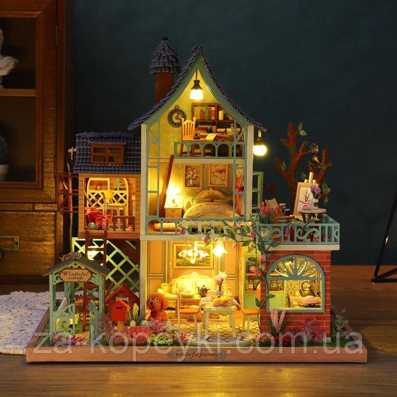 Румбокс Happy Jungle Resort DIY Будиночок у Джунглях Мініатюрний будиночок ES002