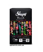 Прокладки Sleepy Black Normal-1 5 крапель 24 шт