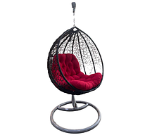 Підвісне крісло кокон з ротангу