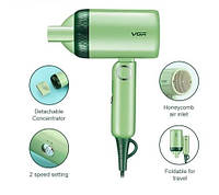 Фен для волосся VGR V-421 (дорожній, зі складною ручкою, 1200 Вт), фото 2