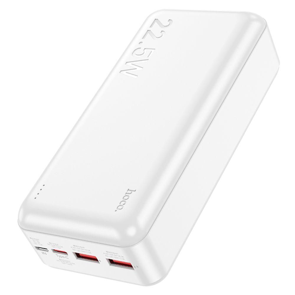 Універсальна Мобільна Батарея Power Bank Hoco J101B Astute 22.5W fully compatible 30000 mAh Колір Бiлий