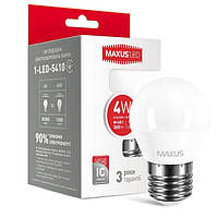 Світлодіодна лампа Maxus G45 F 4 W 4100 K 220 V E27 (1-LED-5410)