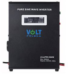 Гібридний ДБЖ/інвертор Volt Polska SINUS PRO 2000 W 24/230V 1400/2000W (3SP200024W)