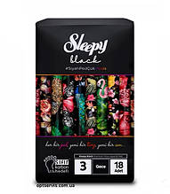 Прокладки Sleepy Black Night-3 7 крапель 18 шт
