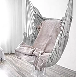 Підвісне крісло гамак бразильський Gardlov 2 подушки, сіре (23671), фото 3
