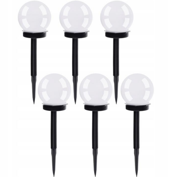 Сонячні садові лампи - кулі Gardlov на сонячній батареї з датчиком сутінків (6 шт.), фото 1