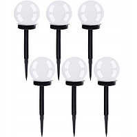 Сонячні садові лампи - кулі Gardlov на сонячній батареї з датчиком сутінків (6 шт.)
