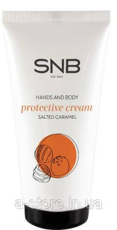Захисний зимовий крем для рук і тіла "Солона карамель" SNB Professional, фото 1