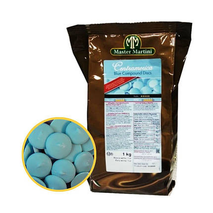 Глазур блакитна в галетах Centramerica Master Martini (с молочным вкусом), 1 кг, фото 1