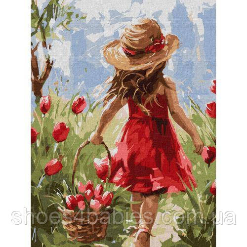 Картина за номерами "Квіткова радість" 30х40 см